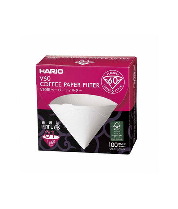 Filters white paper V60-01/02 100 pcs Hario
