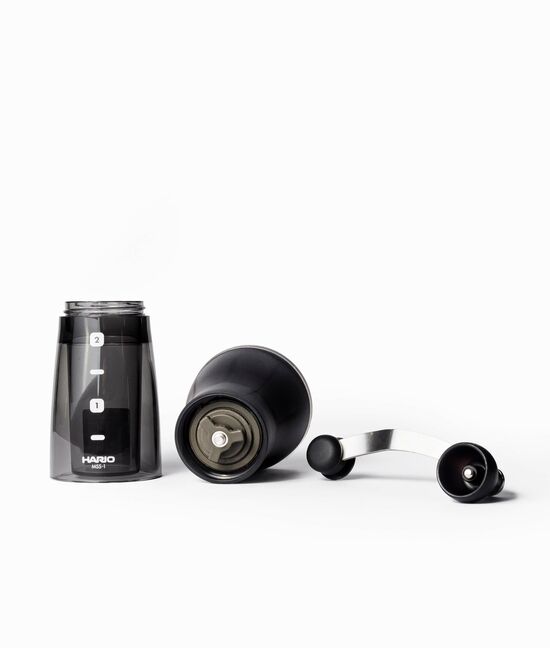 Coffee grinder HARIO Mini Mill Slim + Plus MSS-1DTB with ceramic burrs and grind adjustment