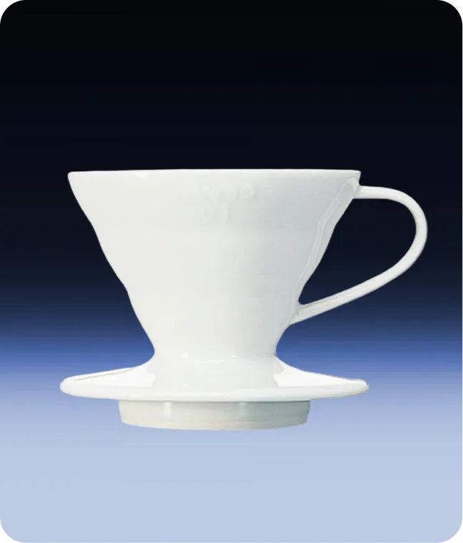 Пуровер Hario V60 - 01 поліпропілен (white)